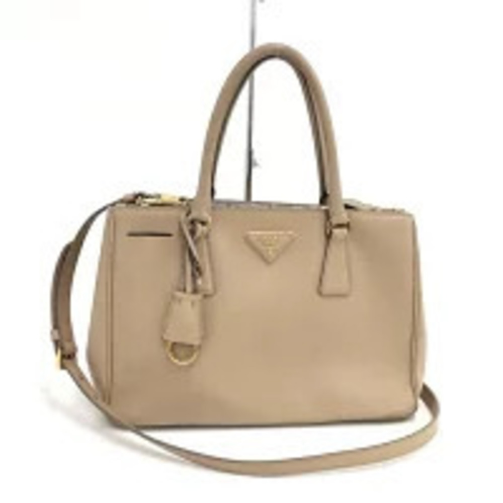 Prada Galleria Tote Bag Beige Cream Saffiano Leather